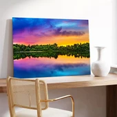 Pastel Günbatımı Kanvas Tablo thumbnail 3