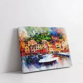 Kıyı Şehri Rüyası Kanvas Tablo thumbnail 2