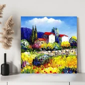 Akdeniz Çiçekleri Kanvas Tablo thumbnail 3