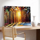 Sonbahar Ormanı Kanvas Tablo thumbnail 3
