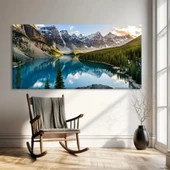 Dağ Gölü Kanvas Tablo thumbnail 1