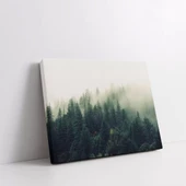 Sisli Orman Sabahı Kanvas Tablo thumbnail 2
