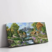 Dağ Evi Kanvas Tablo thumbnail 2
