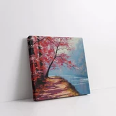 Kiraz Çiçeği Yolu Kanvas Tablo thumbnail 2