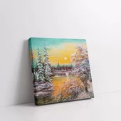 Kış Güneşi Kanvas Tablo thumbnail 2