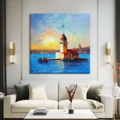 Majestik Kız Kulesi Kanvas Tablo thumbnail 1