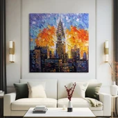 Metropol Işıkları Kanvas Tablo thumbnail 1