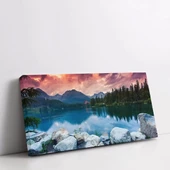 Alpenglow Gölü Kanvas Tablo thumbnail 2