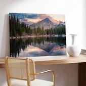 Dağ Yansımaları Kanvas Tablo thumbnail 3