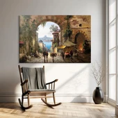 Eski Şehrin Kalbi Kanvas Tablo thumbnail 1