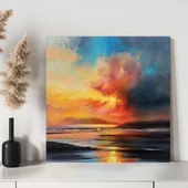 Günbatımı Yangını Kanvas Tablo thumbnail 3