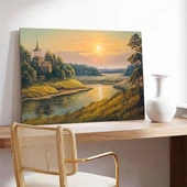 Huzurlu Vadi Kanvas Tablo thumbnail 3