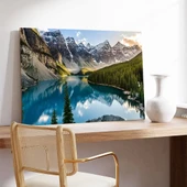 Dağ Gölü Kanvas Tablo thumbnail 3