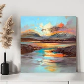 Alacakaranlık Dağları Kanvas Tablo thumbnail 3