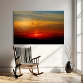 Gün Batımı Uçuşu Kanvas Tablo thumbnail 1