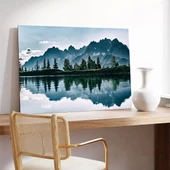 Dağ Yansımaları Kanvas Tablo thumbnail 3