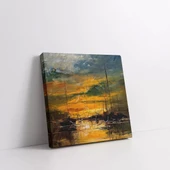 Limanın Altın Saati Kanvas Tablo thumbnail 2