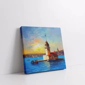 Majestik Kız Kulesi Kanvas Tablo thumbnail 2