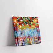 Yağmur Altında Renkler Kanvas Tablo thumbnail 2