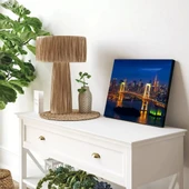 Şehir Işıkları Köprü Kanvas Tablo thumbnail 3