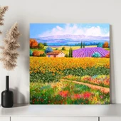 Toskana'nın Renkleri Kanvas Tablo thumbnail 3