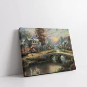 Köy Hayatı Kanvas Tablo thumbnail 2