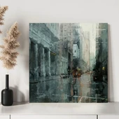 Şehir Yağmuru Kanvas Tablo thumbnail 3