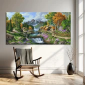 Dağ Evi Kanvas Tablo thumbnail 1