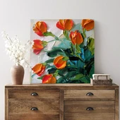 Turuncu Laleler Kanvas Tablo thumbnail 3
