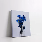 Mavi Çiçekli Kanvas Tablo thumbnail 2