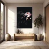 Soyut Beyaz Çiçek Kanvas Tablo thumbnail 1