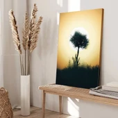 Yalnız Ağaç Kanvas Tablo thumbnail 3