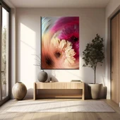 Soyut Çiçekler Kanvas Tablo thumbnail 1