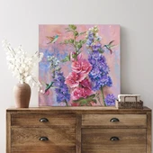 Rengarenk Çiçekler Kanvas Tablo thumbnail 3