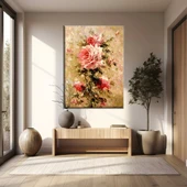 Pembe Güller Kanvas Tablo thumbnail 1