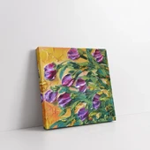 Salkım Mor Çiçekler Kanvas Tablo thumbnail 2