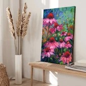Manzara Çiçekler Kanvas Tablo thumbnail 2