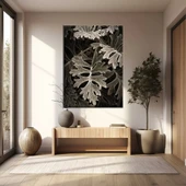 Yaprak ve Dal Kanvas Tablo thumbnail 1
