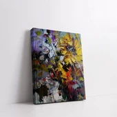 Renkli Çiçekler Demeti Kanvas Tablo thumbnail 2