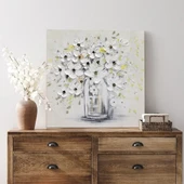 Vazodaki Papatyalar Kanvas Tablo thumbnail 3