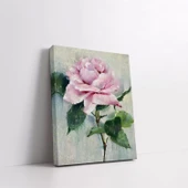 Pembe Gül Kanvas Tablo - 3