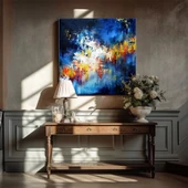 Renklerin Çarpışması Kanvas Tablo thumbnail 1