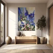 Orkide ve Menekşe Kanvas Tablo thumbnail 1