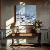 Göldeki Nilüfer Çiçeği Kanvas Tablo thumbnail 1