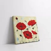 Kırmızı Karanfiller Kanvas Tablo thumbnail 2