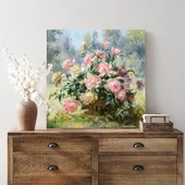 Soft Çiçek Buketi Kanvas Tablo thumbnail 3