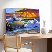 Fırtınanın Güzelliği Kanvas Tablo thumbnail 3