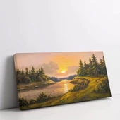 Vadide Gün Batımı Kanvas Tablo thumbnail 2