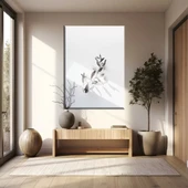 Soyut Kuru Yapraklar Kanvas Tablo thumbnail 1