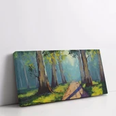 Işık ve Orman Kanvas Tablo thumbnail 2